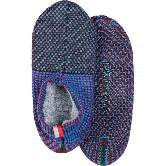 Bombas Multi Color Cushion Cozy Lined Gripper Slipper Size Small - Picture 1 of 4